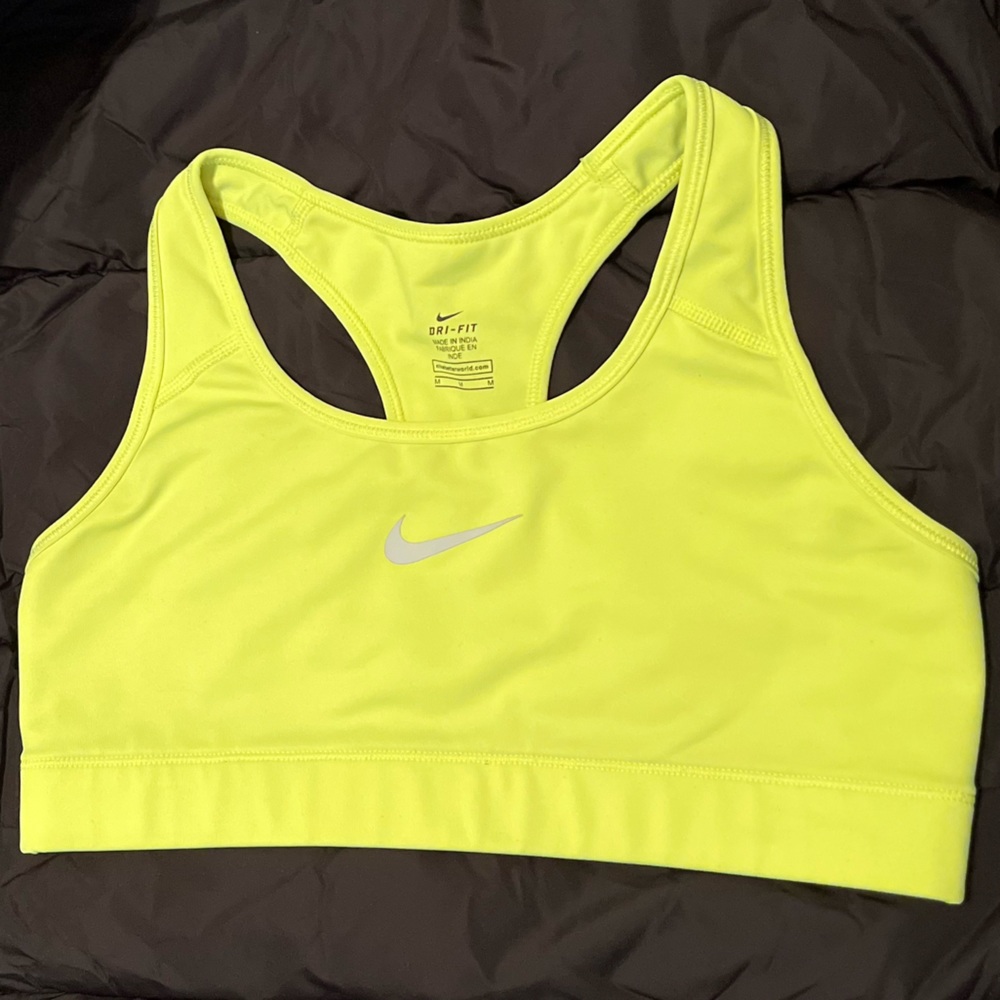 Dri-Fit Neon Nike Racer Back Sports Bra